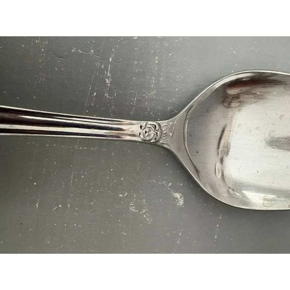 Set of 4 MSI Japan VERSAILLES Stainless Place Spoons Floral Vintage